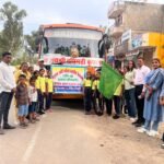 पुनासा से सिरोही के लिए छात्राओं का शैक्षिक भ्रमण रवाना