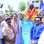 अम्बेडकर जयन्ती पर विशाल वाहन रैली का आयोजन