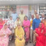 महारानी हेमलता राज्ये जी ने 20 किलोमीटीर से अधिक पैदल चलकर भौगीशैल परिक्रमा पदयात्रा की