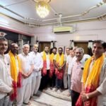 अमरनाथ यात्रा से लौटेने पर स्वर्णकार समाज के युवाओं का सांचौर में भव्य स्वागत