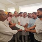 नर्मदा का पानी बांडी नदी में छोड़ने की उठी मांग, किसानों ने दी आंदोलन की चेतावनी,सौंपा ज्ञापन