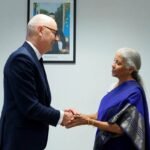 Smt. Nirmala Sitharaman and H.E. Mr. Roland Lescure, Minister of Economy, Finance, Industrial, Energy, and Digital Sovereignty of France, co-chair India-France Economic & Financial Dialogue (EFD) in Aix-en-Provence