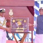 भारतीय नौसेना ने विशाखापत्तनम में रक्षा मंत्री की उपस्थिति में भारत में निर्मित उन्नत स्टील्थ फ्रिगेट ‘आईएनएस महेन्‍द्रगिरि’ को शामिल किया