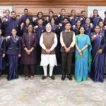 Prime Minister Shri Narendra Modi interacts with Commonwealth Games champions