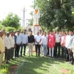भीनमाल में महात्मा गांधी की जयंती मनाई: बापू की प्रतिमा पर पुष्पांजलि अर्पित कर याद किए उनके आदर्श